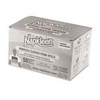 Medline Napkleen Disposable Bibs, 2-ply Tissue, 1-ply Poly, 13 x 18, White, 50/Box MIIVLMP8105