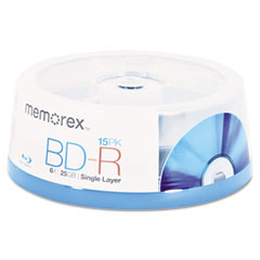 Memorex Blu-Ray BD-R Recordable Disc, 25GB, 6x MEM98683