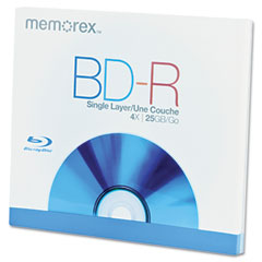 Memorex Blu-Ray BD-R Recordable Disc, 25GB MEM97850