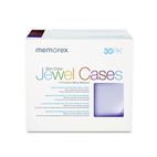 Memorex Slim CD Case, Assorted Colors, 30/Pack MEM01930