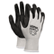Memphis Economy Foam Nitrile Gloves, Large, Gray/Black, Dozen CRW9673L