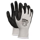 Memphis Economy Foam Nitrile Gloves, Large, Gray/Black, Dozen CRW9673L