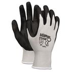 Memphis Economy Foam Nitrile Gloves, Small, Gray/Black, Dozen CRW9673S