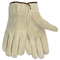Memphis Economy Leather Driver Gloves, Medium, Cream CRW3215M