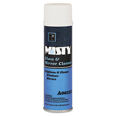 Misty Glass & Mirror Cleaner w/Ammonia, 19 oz. Aerosol Can, 12/Carton AEPA12120CT