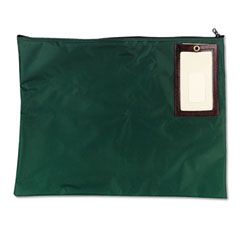 MMF Industries Cash Transit Sack, Nylon, 18 x 14, Dark Green MMF2341814N02