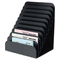 MMF Industries Cashier Pad Rack, Steel, 10 Pockets, 8" w x 6-3/4" d x 11" h, Black MMF267061004