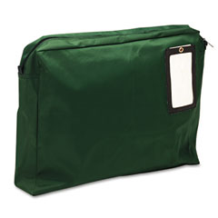 MMF Industries Expandable Dark Green Transit Sack, 18w x 14h x 4d MMF2342814L02