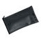 MMF Industries Leatherette Zippered Wallet, Leather-Like Vinyl, 11w x 6h, Black MMF2340416W04