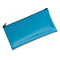 MMF Industries Leatherette Zippered Wallet, Leather-Like Vinyl, 11w x 6h, Marine Blue MMF2340416W38
