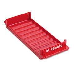 MMF Industries Porta-Count System Rolled Coin Plastic Storage Tray, Red MMF212080107