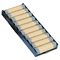 MMF Industries Rolled Coin Aluminum Tray w/Denomination & Quantity Etched on Side, Blue MMF211010508