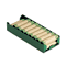 MMF Industries Rolled Coin Aluminum Tray w/Denomination & Quantity Etched on Side, Green MMF211011002