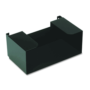 MMF Industries Steel Deposit Ticket Holder, Powder Coated Finish, 10 x 4 x 6 Inches, Black (268067004)