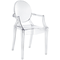 Modway Casper Modern Acrylic Dining Armchair in Clear, 1 Chair