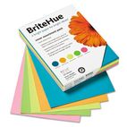 Mohawk BriteHue Multipurpose Card Stock, 65 lbs., Letter, Assorted, 125 Sheets MOW109992