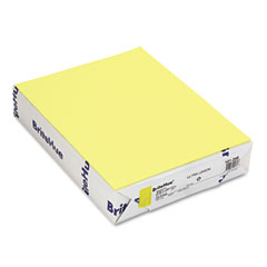 Mohawk BriteHue Multipurpose Colored Paper, 20lb, 8-1/2 x 11, Ultra Lemon, 500 Shts/Rm MOW101246