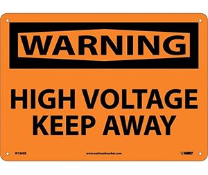 National Marker W139EB High Voltage Keep Away Sign