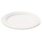 NatureHouse Bagasse 10" Plate, Round, White, 125/Pack SVAP005