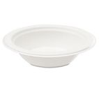 NatureHouse Bagasse 16 oz Bowl, White, 100/Pack SVAL010