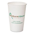 NatureHouse Compostable Paper/PLA Cup, 12 oz, Black, 50/Pack SVAC012