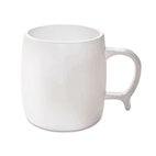 NatureHouse Reusable Mug, Squat, 9 oz., White SVARP15