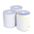 NCR 2500j2 Paper Roll, 3" x 96 ft, White, 50/Box NCR802855