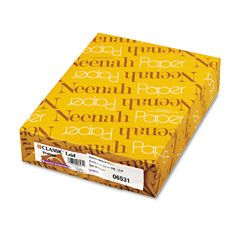 Neenah Paper Classic Laid Stationery Writing Paper, 24-lb., 8-1/2 x 11, Natural White, 500/Rm NEE06531