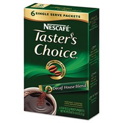 Nescaf Premium Coffee Sticks, Decaf, 6 Sticks/Box, 6 Boxes/Pack NES70821