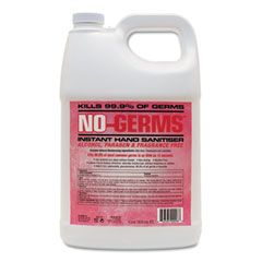 NO-GERMS No Alcohol Hand Sanitizer Wall Dispenser Refill, 4 Liter Bottle ADF00183