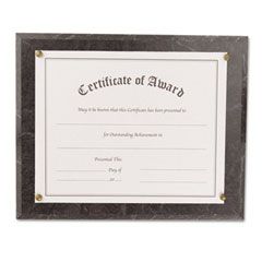 Nu-Dell Award-A-Plaque Document Holder, Acrylic/Plastic, 10-1/2 x 13, Black NUD18815M