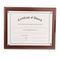 Nu-Dell Award-A-Plaque Document Holder, Acrylic/Plastic, 10-1/2 x 13, Mahogany NUD18813M