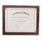 Nu-Dell Award-A-Plaque Document Holder, Acrylic/Plastic, 10-1/2 x 13, Walnut NUD18811M