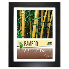 Nu-Dell Bamboo Frame, 8 1/2 x 11, Black NUD14185