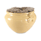 Nu-Dell Fiberglass Floor Pot for Artifical Trees, 16" Diameter, Ash NUDT4063