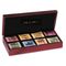 Numi Velvet-Lined Tea Chest, 14 1/2 x 2 1/2 x 6 1/2, Mahogany NUM10157