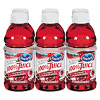 Ocean Spray 100% Juice, Cranberry Pomegranate, 10 oz. Bottle, 6 per Pack OCS00071