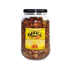 Office Snax Pretzel Assortment, Peanut Butter, 44 oz, Canister OFX375