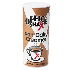 Office Snax Reclosable Canister of Powder Non-Dairy Creamer, 12-oz, 24 per Carton OFX00020CT