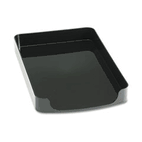 Officemate 2200 Series Front-Loading Desk Tray, Plastic, 8 1/2 x 14, Black OIC22242