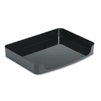 Officemate 2200 Series Side-Loading Desk Tray, Plastic, 8 1/2 x 11, Black OIC22202