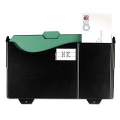Officemate Add-on Wall File, Letter/Legal, 1 Pocket, 9 3/4 x 15 3/4, Black, 1/EA OIC21722