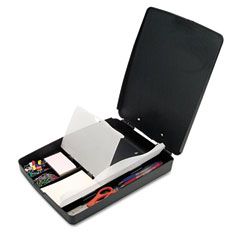 Officemate Extra Storage/Supply Clipboard Box, 1" Capacity, 8 1/2 x 11, Charcoal OIC83333