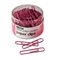 Officemate Paper Clips, Vinyl Coated Wire, Jumbo, Pink, 80/Pack OIC08908