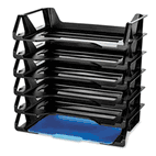 Officemate Recycled Desk Tray, Side Load, 15 1/8 x 8 7/8 x 15, Letter/A4, 6/PK OIC26212