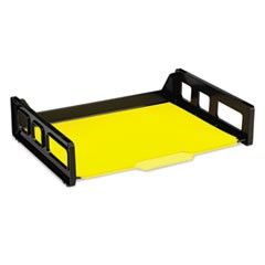 Officemate Recycled Desk Tray, Side Load, 9 x 13 3/16 x 2 3/4, Letter, Black, 1/EA OIC26052