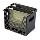 Officemate Recycled File Sorter, Three Sections, 13 1/4 x 8 5/8 x 10 3/4, Letter, Black OIC26162