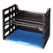 Officemate Recycled High Rise Desk Tray, 13 1/4 x 9 x 10 1/4, Letter, Black, 2/PK OIC26056