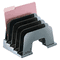 Officemate Recycled Large Incline Sorter, 5-Compartment, Plastic, 13 1/4 x 9 x 9, Black OIC26062