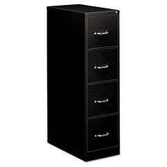 OIF Four-Drawer Economy Vertical File, 15w x 26-1/2d x 52h, Black EFS41109
